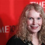 Actress Mia Farrow arrives at the Time 100 Gala in New York