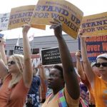 supporters of an abortion bill