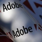 Picture illustration shows Adobe company logos, in Vienna