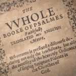 A copy of "The Bay Psalm Book" is pictured at Sotheby's Auction House in New York