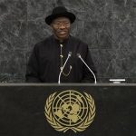 Nigeria's President Goodluck Jonathan addresses the 68th United Nations General Assembly in New York