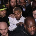Rapper Chris Brown leaves the U.S. District Court in Washington