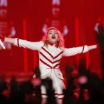 File of Madonna performing at the Staples Center as part of her MDNA world tour in Los Angeles