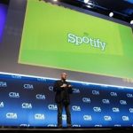Daniel Ek, CEO & Co-Founder of Spotify, addresses attendees during the International CTIA WIRELESS Conference & Exposition in New Orleans