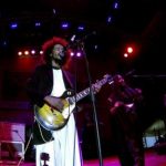 Tamikrest perform at the Sahel music festival in the Lompoul desert in Senegal
