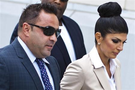 Teresa Giudice and her husband Giuseppe "Joe" Giudice arrive at the federal court in Newark, New Jersey