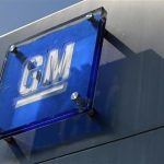 File photo of General Motors logo outside its headquarters at the Renaissance Center in Detroit