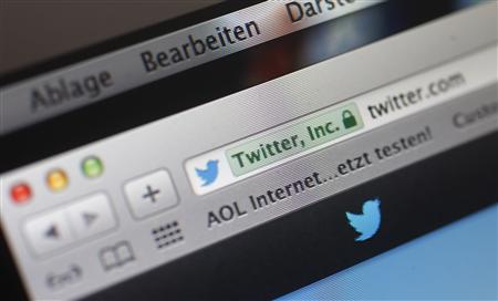 A file illustration picture shows the search tab for Twitter on a computer screen in Frankfurt