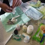 File picture shows a "mohel", or ritual circumciser, preparing his equipment before performing a circumcision in Neve Ilan