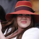 Khloe Kardashian sits courtside in Los Angeles
