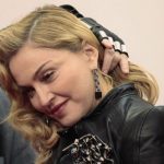 U.S. singer Madonna arrives to promote her latest gym in her Hard Candy Fitness centre chain in Berlin