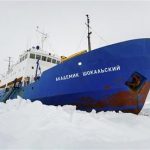 Antarctica Icebound Ship