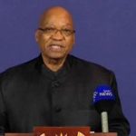Still image taken from video shows South African President Jacob Zuma speaking on the passing of former South African President Nelson Mandela