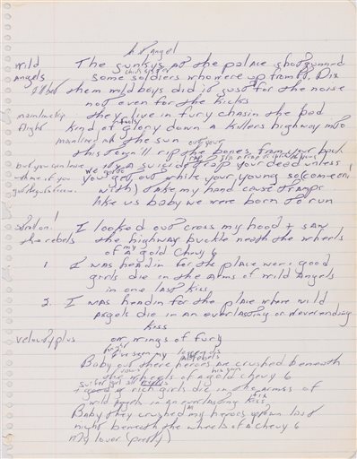 Springsteen Manuscript