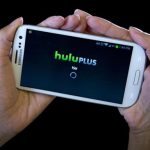 The HULU Plus app is played on a Samsung Galaxy phone in this photo-illustration in New York