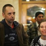 t Judith Spiegel, right, Boudewijn Berendsen, left,
