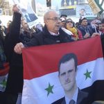 Pro-Assad protesters in Montreux