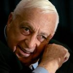 Israeli PM Ariel Sharon speaks to the media during a news conference in Tel Aviv