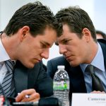 Cameron Winklevoss, left, and his twin brother, Tyler,