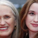 Director Campion and her daughter Alice arrive on the red carpet for the screening of the film "Sleeping Beauty" at the 64th Cannes Film Festival