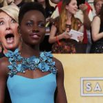 Emma Thompson blends into the background - Reuters