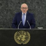 Dutch Foreign Minister Frans Timmermans addresses the 68th session of the General Assembly in New York