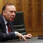 French employer's body MEDEF union leader Pierre Gattaz attends an interview with Reuters in Paris