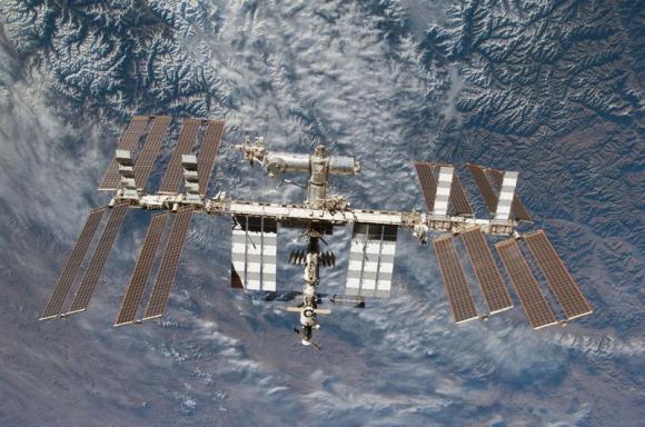 The International Space Station is seen in this NASA handout