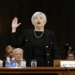 Yellen, President Obama's nominee to lead the U.S. Federal Reserve, is sworn in to testify at her U.S. Senate Banking Committee confirmation hearing in Washington