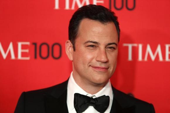 Television host Jimmy Kimmel arrives for the Time 100 gala celebrating the magazine's naming of the 100 most influential people in the world for the past year, in New York