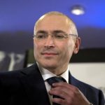 Freed Russian former oil tycoon Khodorkovsky attends a news conference in Museum Haus am Checkpoint Charlie in Berlin