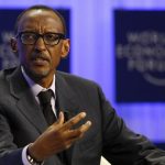 Rwanda President Kagame attends a session at the annual meeting of the World Economic Forum (WEF) in Davos