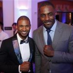 Usher, left, and Idris Elba