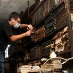 Mideast Lebanon Library Fire
