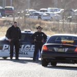Law enforcement personnel set up a perimeter following an early morning shooting at Berrendo Middle School in Roswell