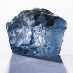 The exceptional 29.6 carat blue diamond recovered earlier this month is seen in this undated photograph received via Petra Diamonds in London