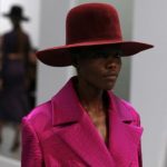 A model presents a creation from Barbara Casasola Autumn/Winter 2014 collection during London Fashion Week