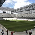 A view inside the Arena da Baixada soccer stadium in Curitiba