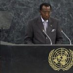 Chad's President Deby addresses the 68th United Nations General Assembly at UN headquarters in New York