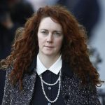 Former News International chief executive Rebekah Brooks arrives at the Old Bailey courthouse in London