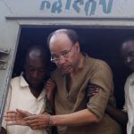 Former US congressman Mel Reynolds arrives at the Harare Magistrates court