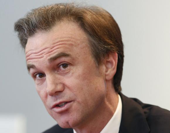 Greg Fleming, president of Morgan Stanley Investment Management, speaks during the Reuters Global Wealth Management Summit in New York