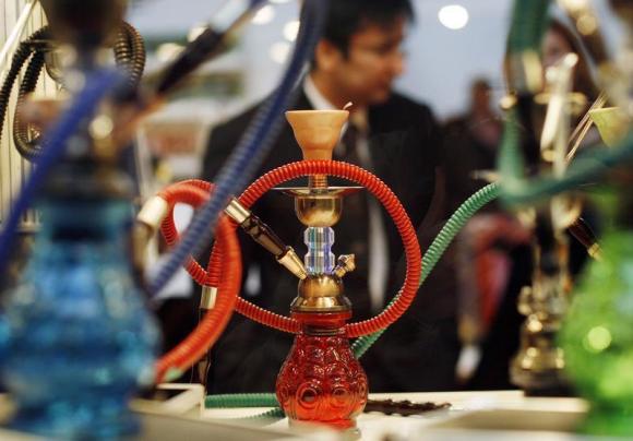 Smoking paraphernalia is seen during "Expocannabis" fair in Leganes