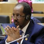 Mohamud attends the opening ceremony of the 22nd Ordinary Session of the African Union summit in Ethiopia's capital Addis Ababa