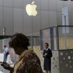 The Apple flagship retail store is pictured in San Francisco