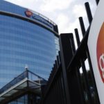 The GlaxoSmithKline building is pictured in Hounslow, west London