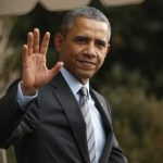Obama departs the White House in Washington