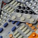 Various medicine pills in their original packaging are seen in Ljubljana