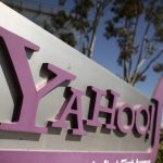 File photo of the Yahoo logo is shown at the company's headquarters in Sunnyvale