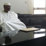 Mali's ousted President Toure attends a meeting in which he resigned in Bamako